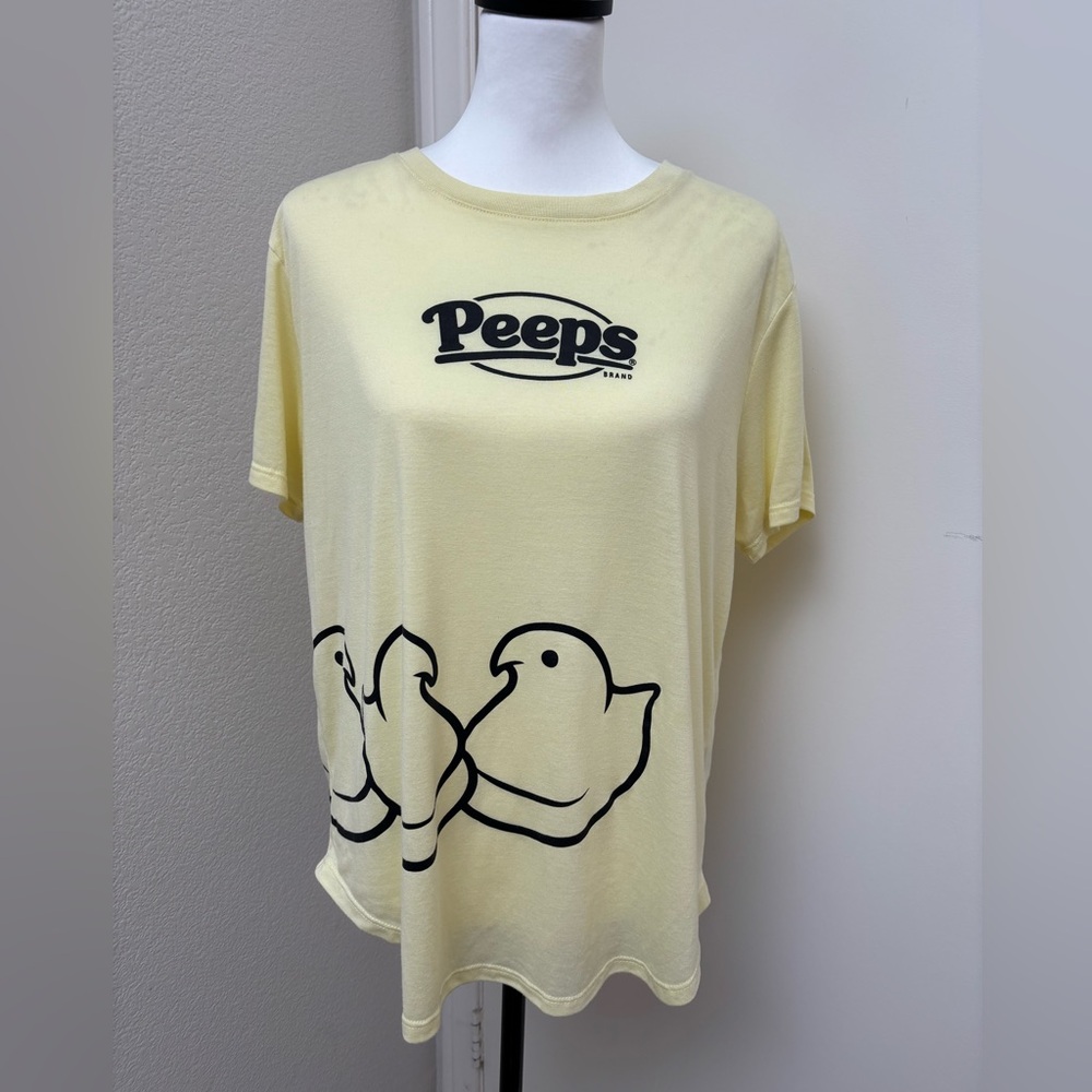 Peeps t-shirt official Easter marshmallow chicks yellow size XXL (fits like‎ L)
